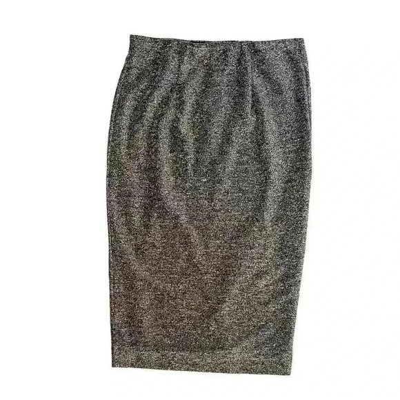 Express NWT Sparkly Silver Metallic Pencil Skirt - Size XS - Picture 3 of 5